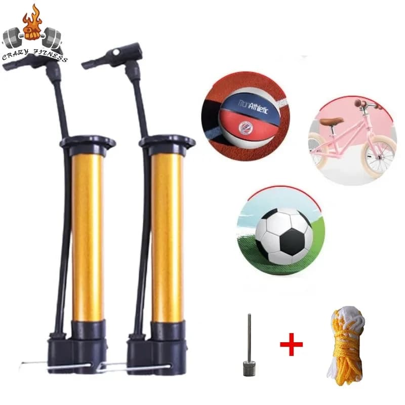 Pompa per bicicletta portatile da 1 pezzo, leggera, per palloni da calcio, palloni da basket, pompa ad aria manuale, gonfiatore per pneumatici da bici da strada, accessori per ciclismo