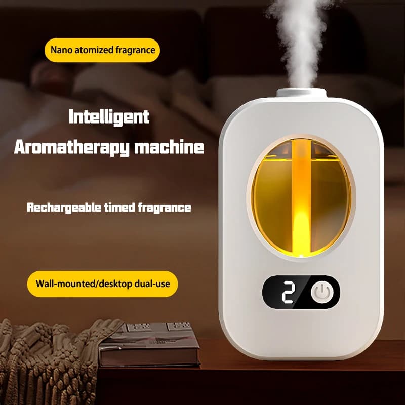 Diffusore Automatico di Aromi, Macchina per Aromaterapia, Deodorante per Ambienti, Dispenser di Oli Essenziali per Bagno, Umidificatore