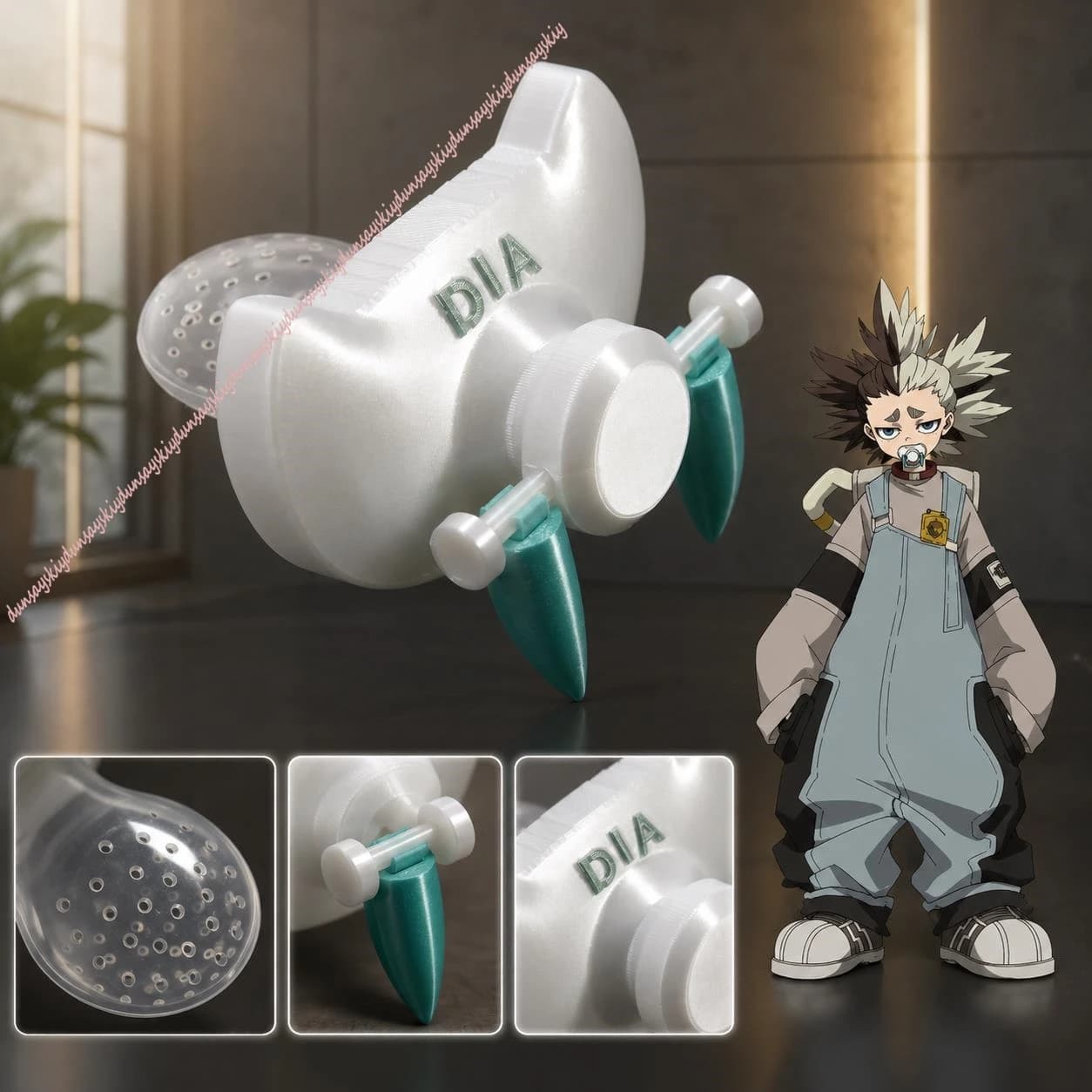 Gachiakuta Dear Santa Anime Cosplay Uniforme Completa Casual Tuta con Parrucca Cosplay Ideale per Halloween e Performance Teatrali