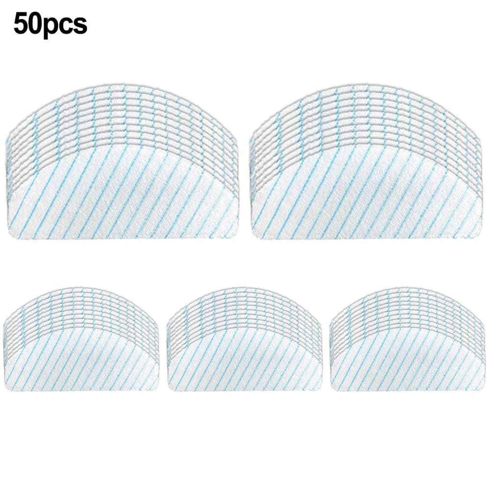 50Pcs Mop Cloths Pads For Ecovacs For Deebot for ozmo for t8 for aivi K1Q8 Robot Vacuum Cleaner Disposable Strong Rag Home Tool