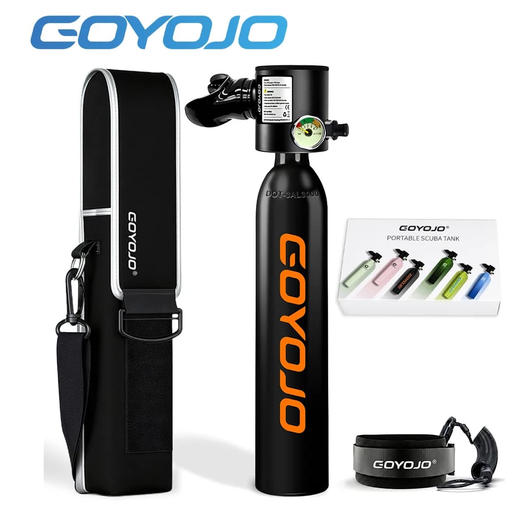 Mini Bombola Subacquea da 0,5L, Cilindro per Immersioni 3000PSI, Piccola Bombola Pony per 5-10 Minuti di Respirazione Subacquea per Snorkeling