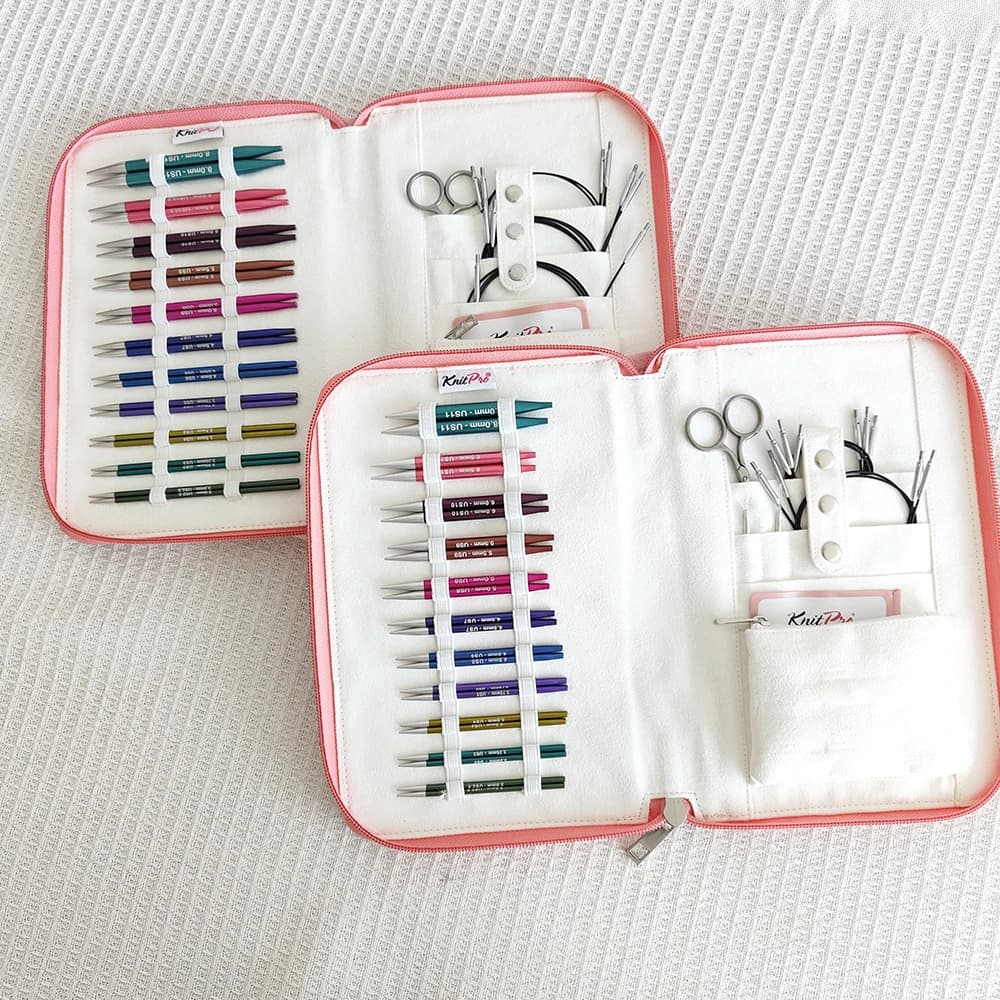 Set di 11 paia di aghi intercambiabili Zing in alluminio Regal KnitPro Set normale o speciale