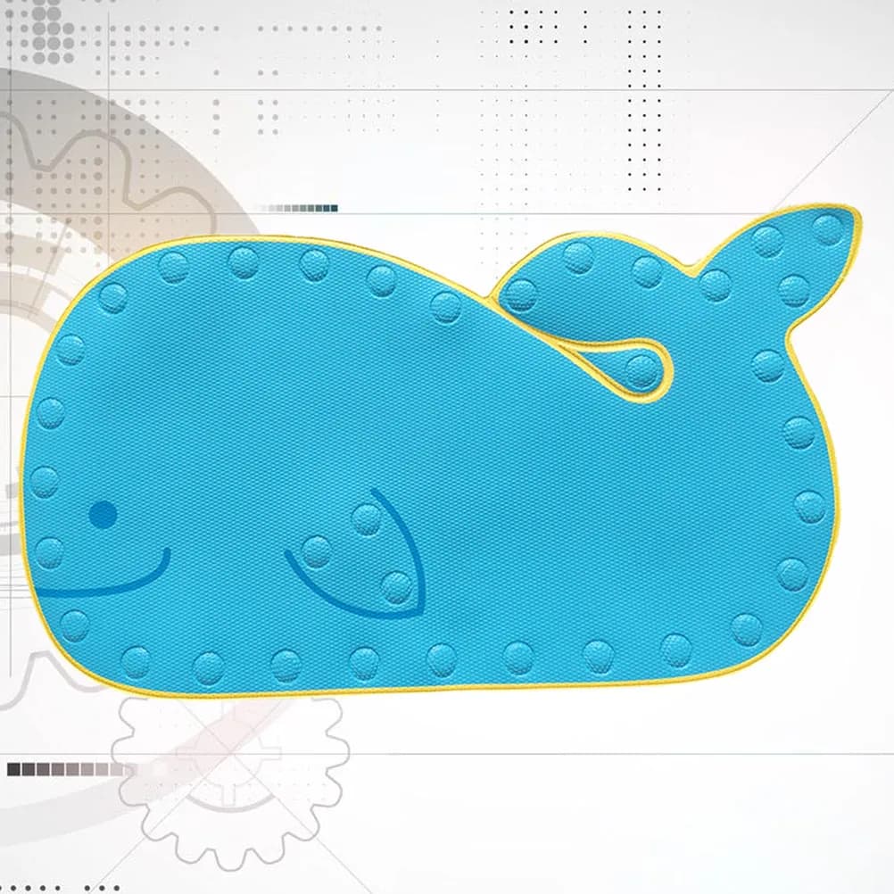 1Pcs Whale Design PVC Bathroom Mat Anti Slip Shower Foot Pad Kitchen Bedroom Kids Room Door Entrance Decor Mat Non Sucker