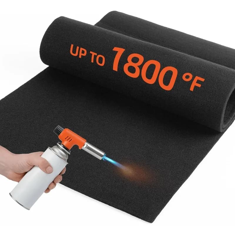 Coperta per saldatura in feltro di carbonio preossidato da 2 mm/5 mm Tessuto ignifugo resistente al calore per la protezione dei saldatori industriali per la lavorazione dei metalli