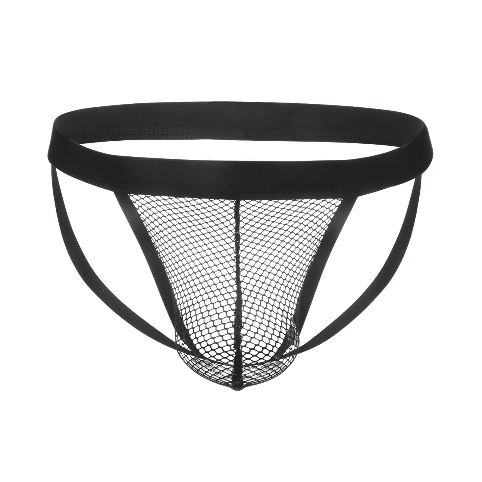Sospensorio fitness da uomo Mesh Sostenitore atletico Uomo Palestra Intimo Traspirante Jock Pouch Perizoma Backless Gymwear Homme Cueca