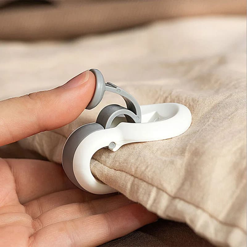 6 pcs/set anti slip down jacket quilt clip plastic blanket fastening clip bed cover bed cover sheet fixing articles for home creative quilt clip
