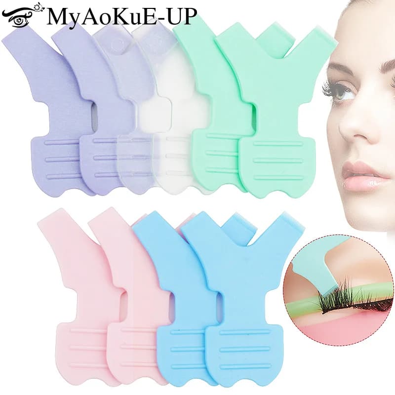 10 pcs new reusable extension eyelashes brush makeup shape Y eyelashes lifting micro brush eyelashes bigodino applicator comb beauty tool