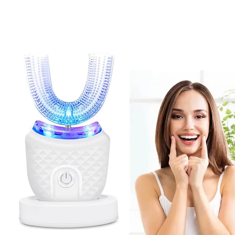 360 degree U Shaped Automatic Toothbrush Wireless Silicone Electric Toothbrush for Home Use