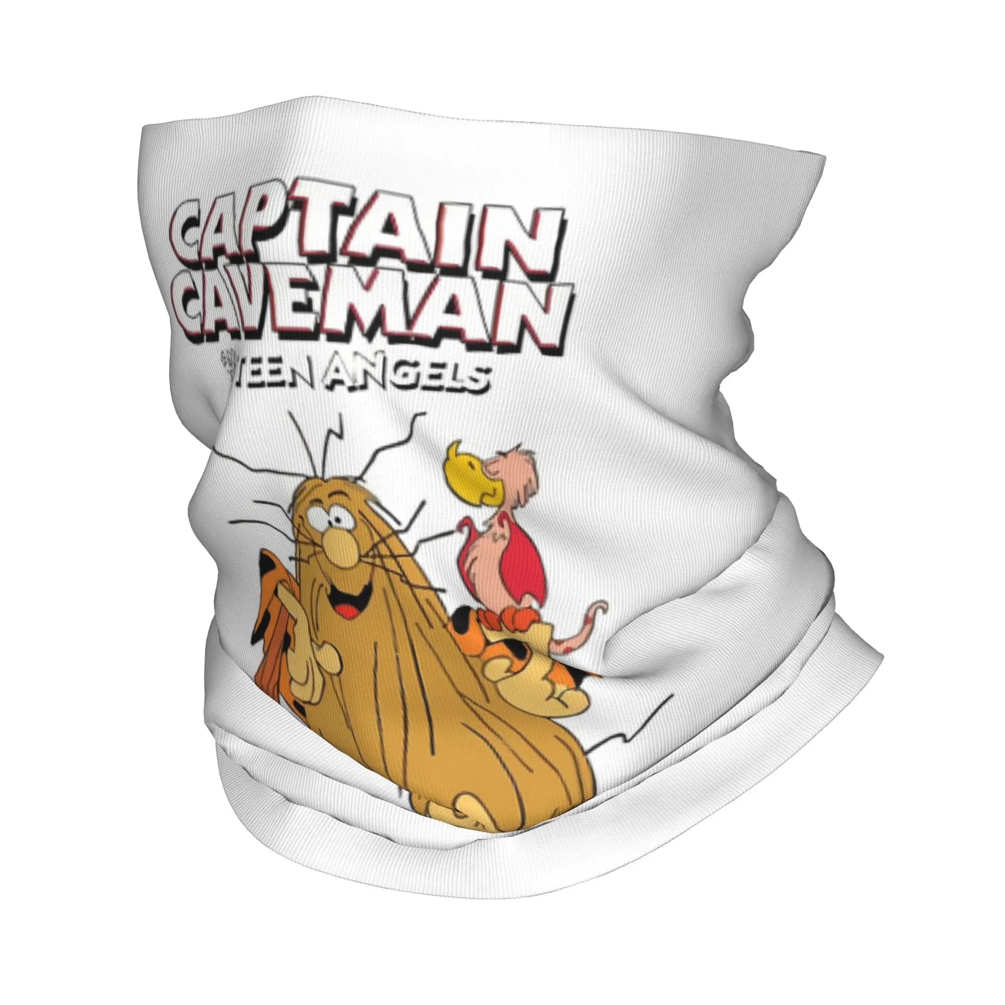Captain Caveman and the Teen Angels Themed Bandana Neck Gaiter Printed Mask Scarf Warm Face Mask Running Unisex Adult