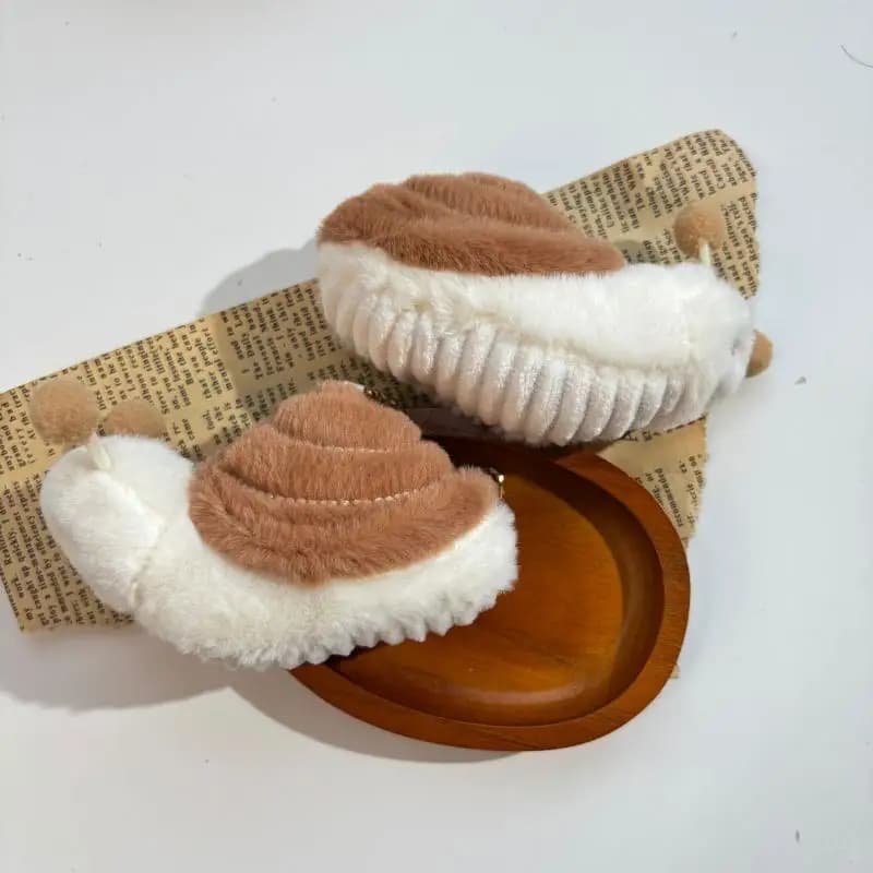 Portachiavi Peluche a Forma di Lumaca, Giocattolo Morbido Animale Cartoon, Ciondolo per Chiavi Auto, Decorazione per Zaino, Regalo per Bambini
