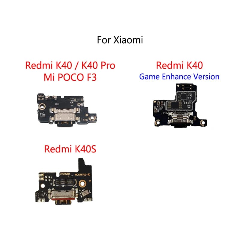 USB Dock di Ricarica Porta Presa Jack Connettore Scheda di Ricarica Cavo Della Flessione Per Xiaomi Redmi K40 Pro/K40 Gioco 5G K40S/Mi POCO F3 F4