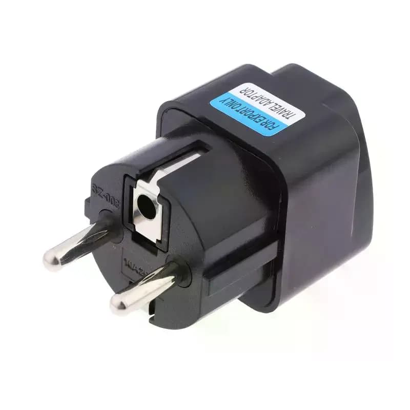 2In1 Copper AU UK US Plug Adapter to EU Universal Germany France Indonesia Russia Multi Region Converter for Travel Home