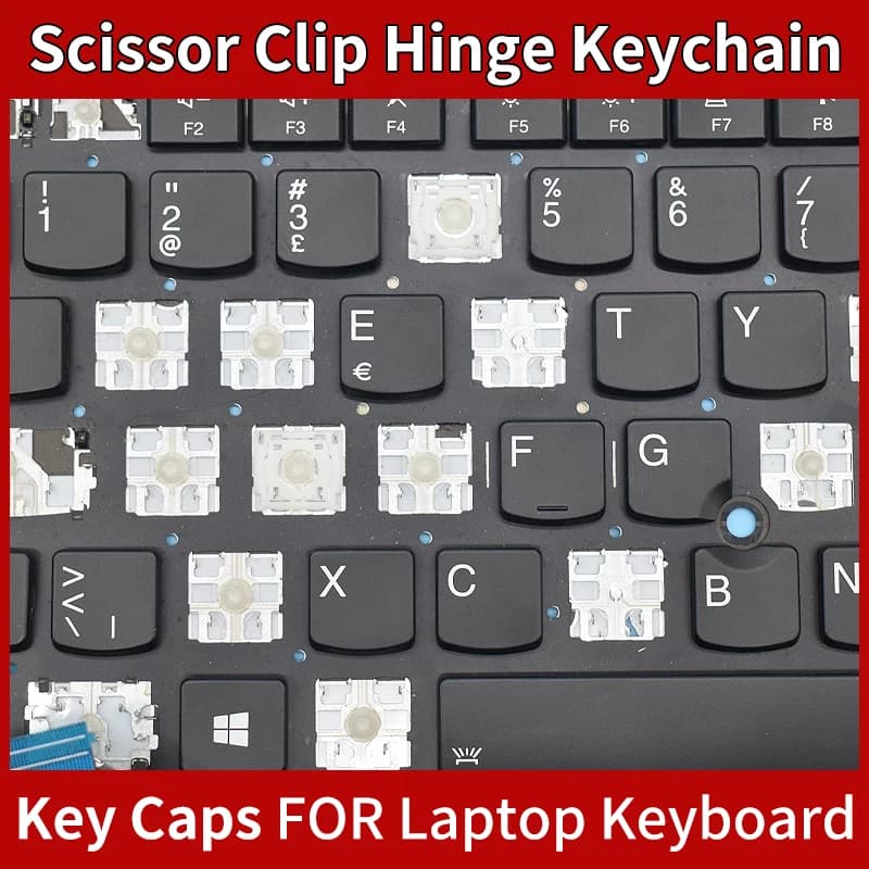 Sostituzione per Lenovo Thinkpad X13 L13 Gen1 Gen2 Gen3 Gen4 S2 GEN7 Layout tastiera keycap cerniera