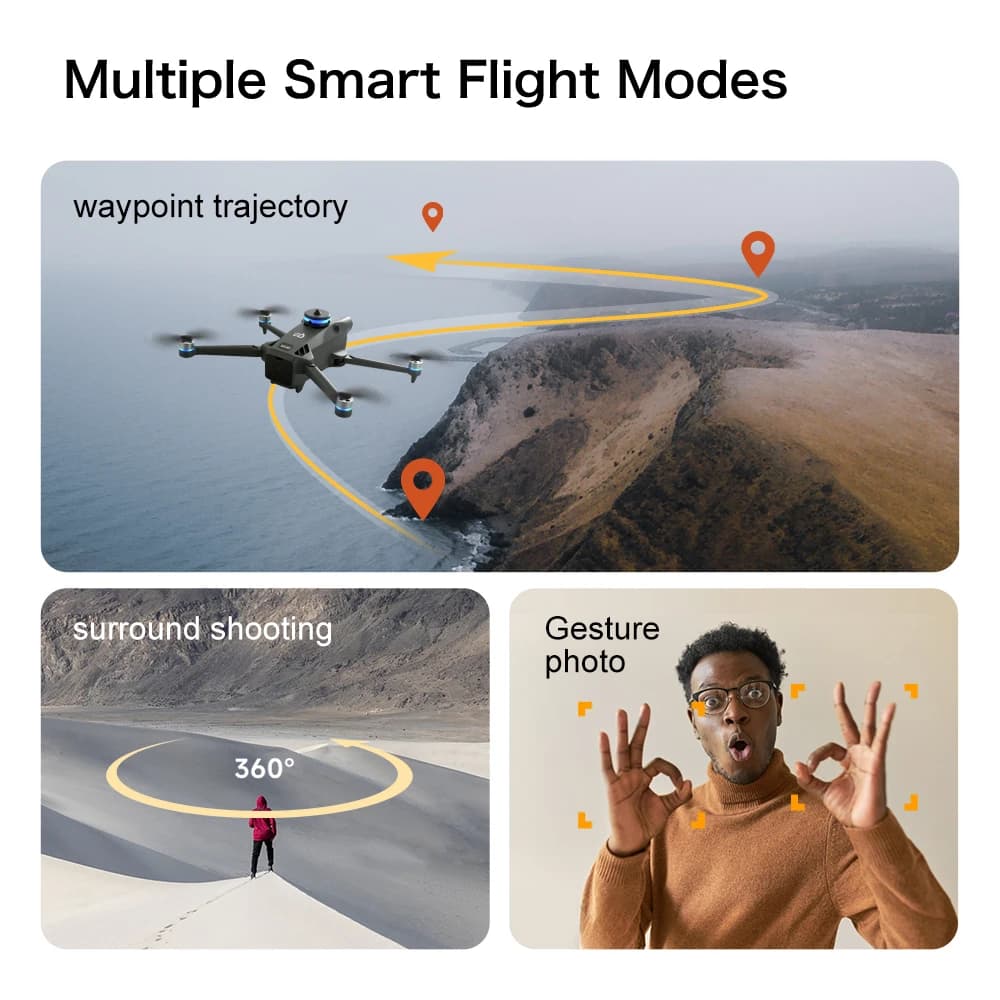 GPS Drone With 8K Professional Camera Gimbal Obstacle Avoidance Touch Screen Brushless Aerial Photography