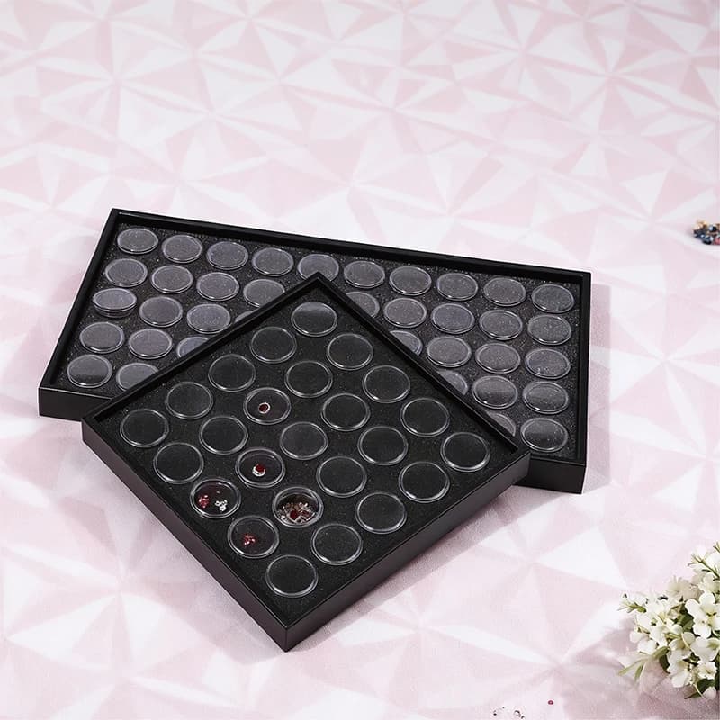 Nail Jewelry Storage Box Clear Plastic Manicurist Accessories Supplies Products Parts Stuff Packaging Organizer Containers Case