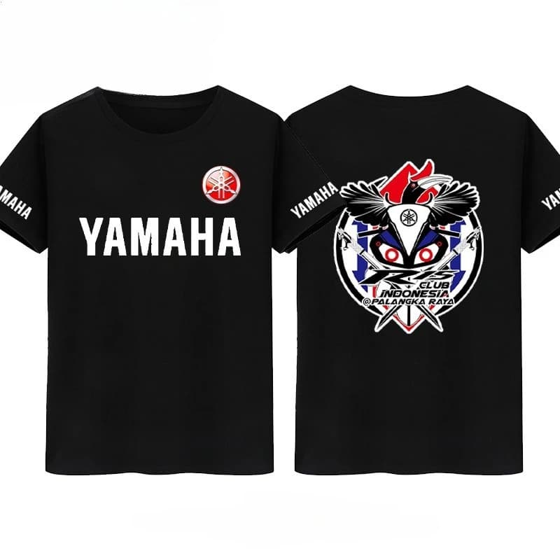 T-shirt da Ciclismo Yamaha per Appassionati di Moto e Veicoli Pesanti, Abbigliamento Trendy Personalizzato a Maniche Corte per Club e Squadre