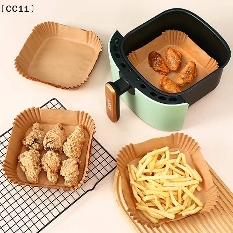 Carta assorbente per friggitrice ad aria, vassoio per dolci, carta da forno usa e getta per barbecue〔CC11〕