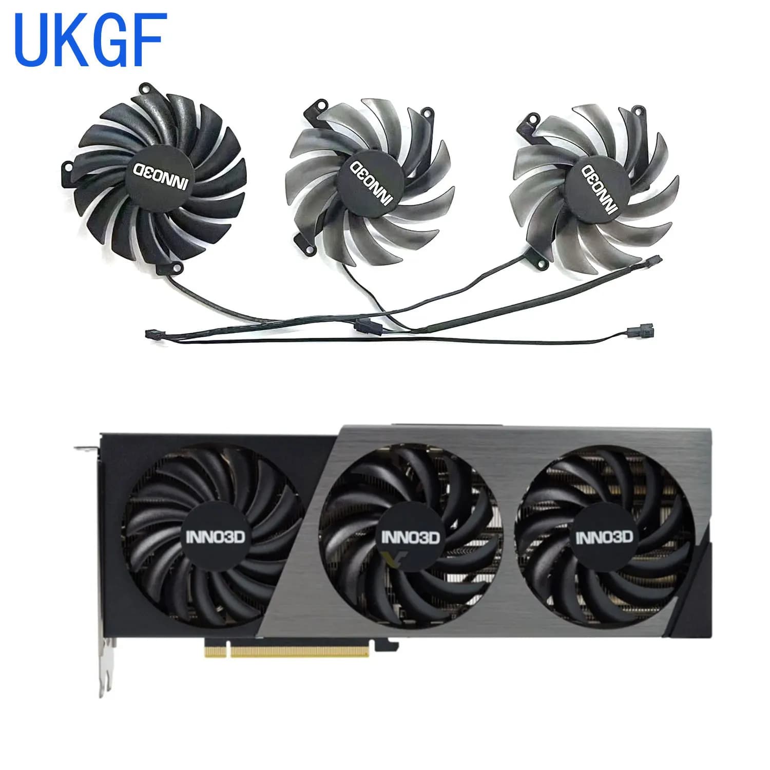 Per INNO3D GeForce RTX 4070 Ti 4070 X3 OC Ventola della scheda video 85MM CF-12910S CF-12915S RTX4070Ti RTX4070 Ventola di raffreddamento della scheda grafica