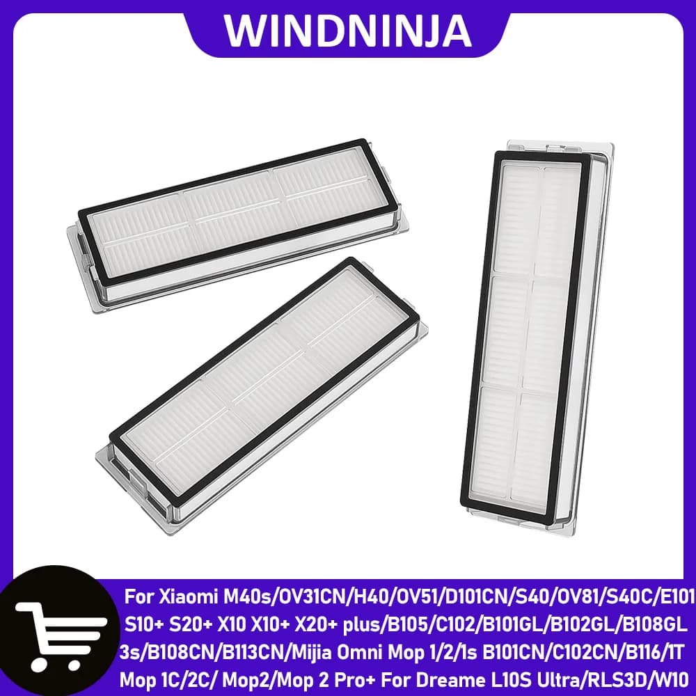 Hepa Filter Accessory For Xiaomi M40s/OV31CN/H40/OV51/D101CN/S40/OV81/S40C/E101 Mijia Omni Mop 1/2/1s B101CN/C102CN/B116 Vacuum