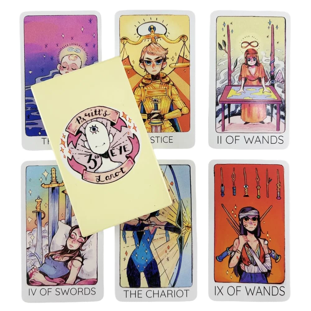 Carte dei Tarocchi 'Il Terzo Occhio di Britt' in Vendita, Gioco da Tavolo per Amici, Divinazione del Destino