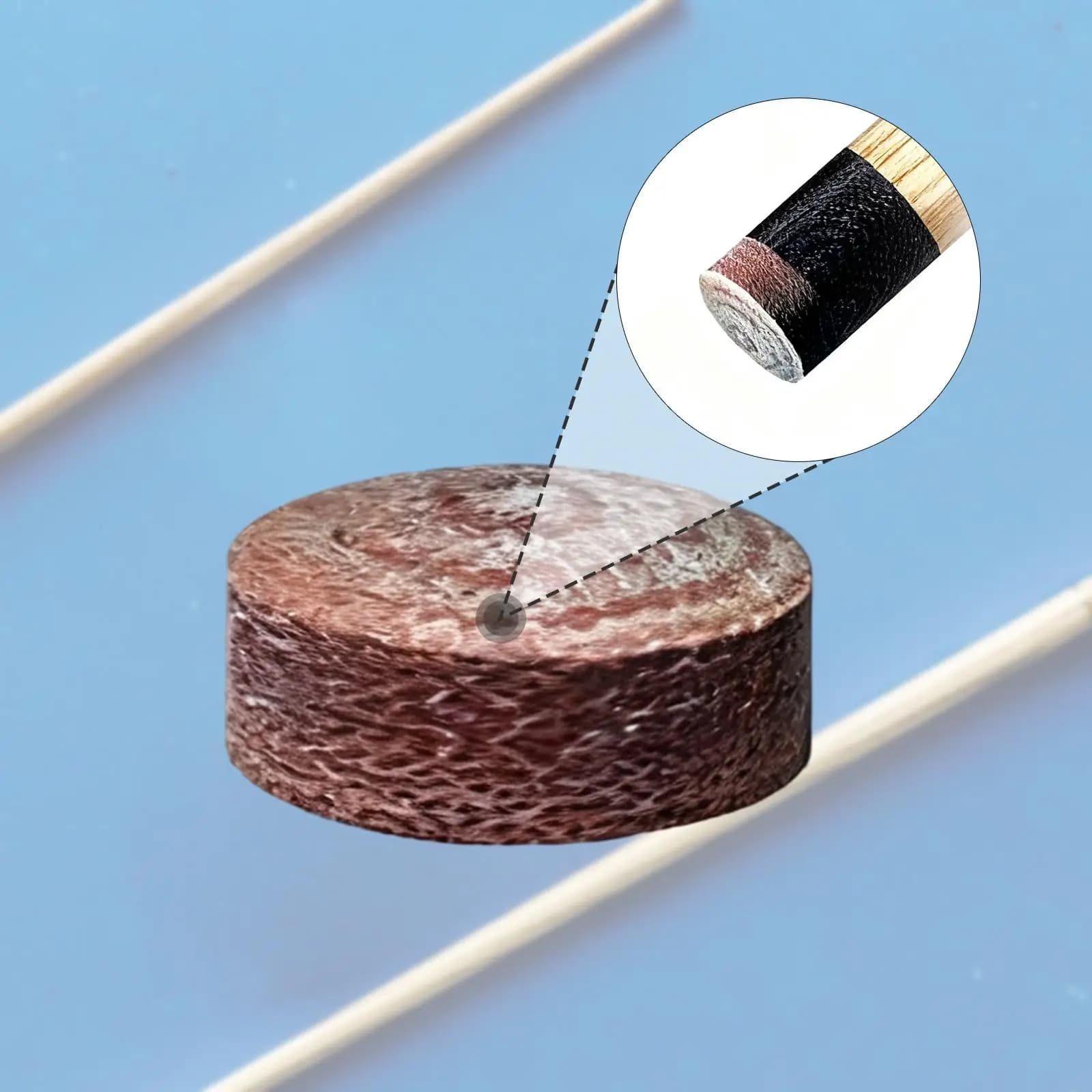 Billiards Break Jump Cue Tip Resin Material Hard Control Pool Stick Replacement for Precise Jump Shots