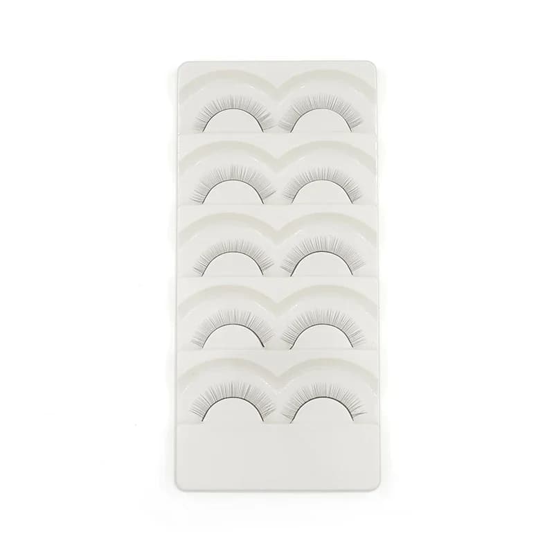 5 pairs/set fake eyelashes handmade training lashes for beginners teaching eyelashes tools for extension of practical eyes