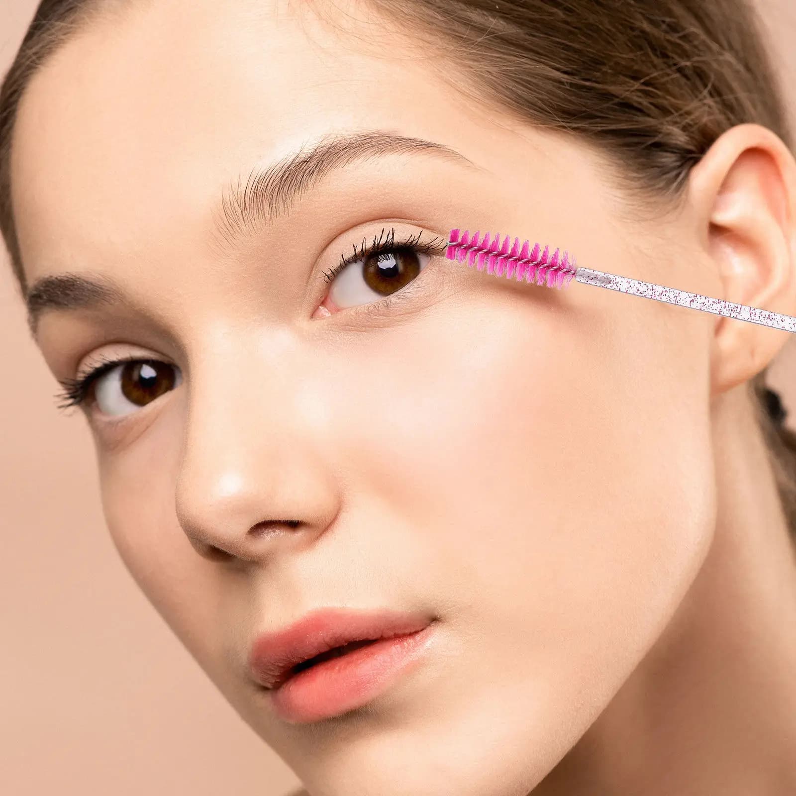 Set di 8 Pennelli per Ciglia, Applicatori Professionali per Mascara, per Extension Ciglia e Ciglia Finte, Uso Domestico e Professionale, Pettine per Ciglia