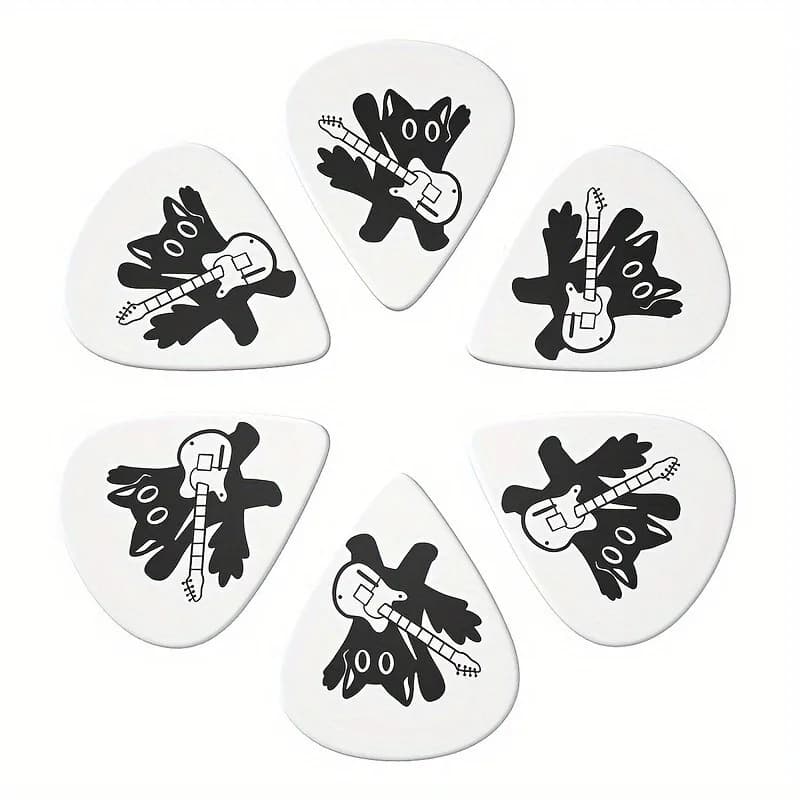 Set di 10 plettri colorati per chitarra, plettri in celluloide resistenti per ukulele e chitarra acustica/elettrica