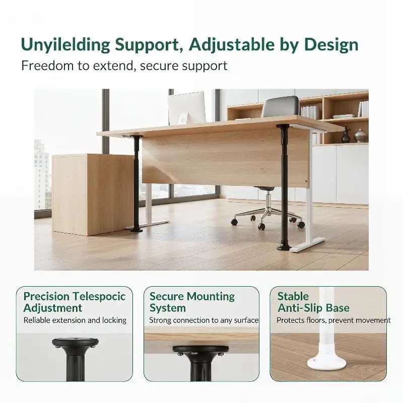 Anti-fall Furniture Support Rod Stable Desk Cabinet and Sink Leg