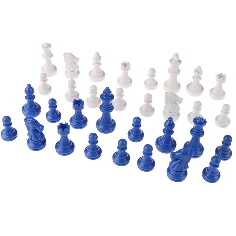 Set di scacchi da 32 pezzi in plastica Ps per adulti pezzi di scacchi da viaggio giochi giocattoli per bambini