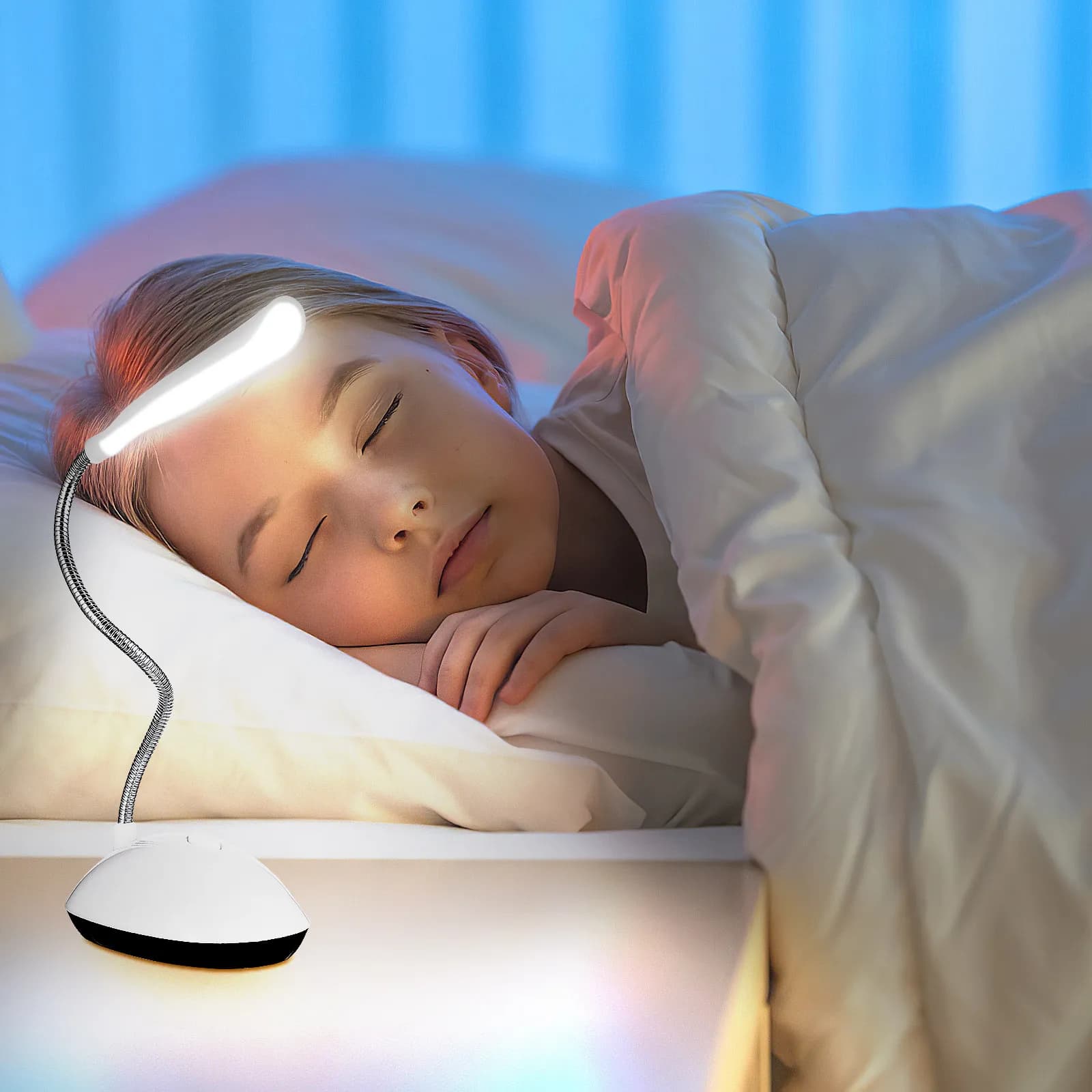 Lampada LED da Tavolo Pieghevole a Batteria, Piccola Luce Notturna Portatile per Lettura e Studio