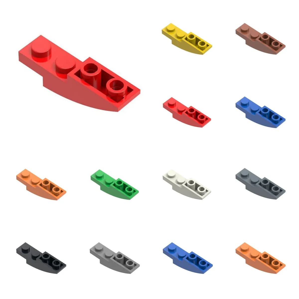 50 pz 13547 Curvo 4x1 Invertito Building Blocks Kit Pendenza Inversa Superficie Mattoni Particelle Educativi FAI DA TE Giocattoli Regali Di Compleanno