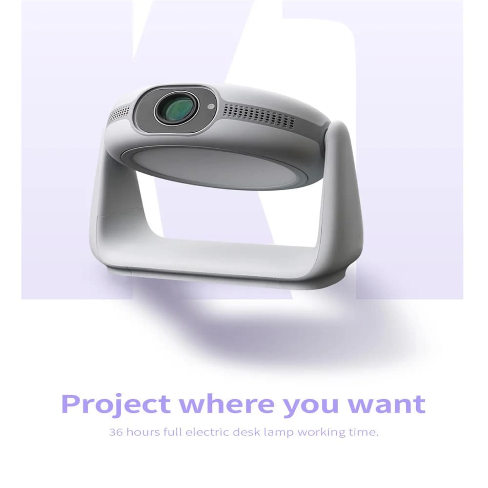 Newest K1 Video Support 1080P WiFi 5G BT5.0 LED Portable Smart Mini Home Projector with Battery K1 Projectors Android 11