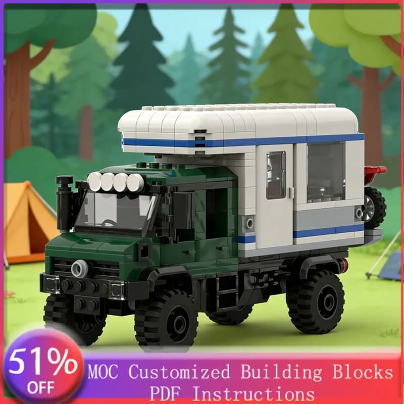 Set di Costruzioni Modulari Personalizzabili per Veicoli Pesanti a Doppia Cabina, 422 Pezzi, Giocattolo Creativo Tecnologico Fai-da-Te per Bambini, Regalo Festivo