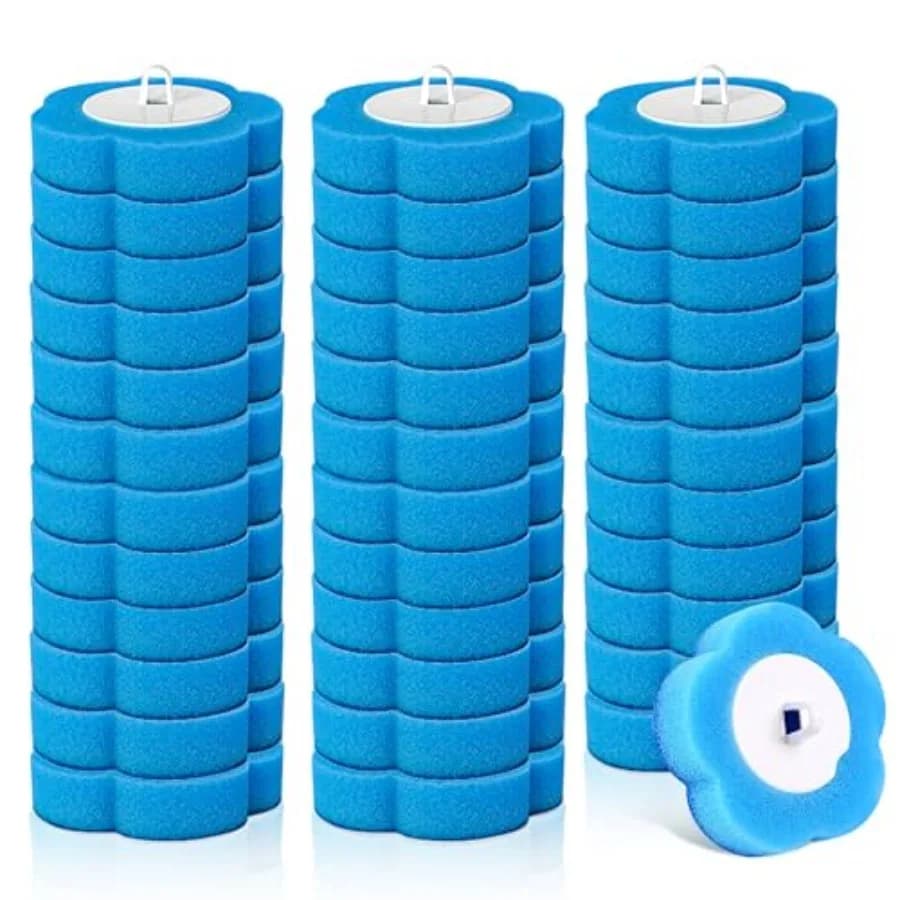 Toilet Bowl Wand - Disposable Replacement Brush Heads, Household Bowl Cleaners Refill Pads, Toilet Sponge Brush Scrubbers Clean