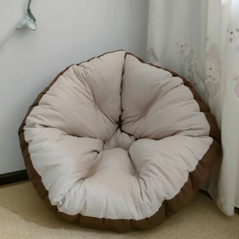 Floor Cushion with Backrest Thick Tatami Mat Seat Soft Lounger Pillow for Reading Meditation Living Room Decor Sofa Chair