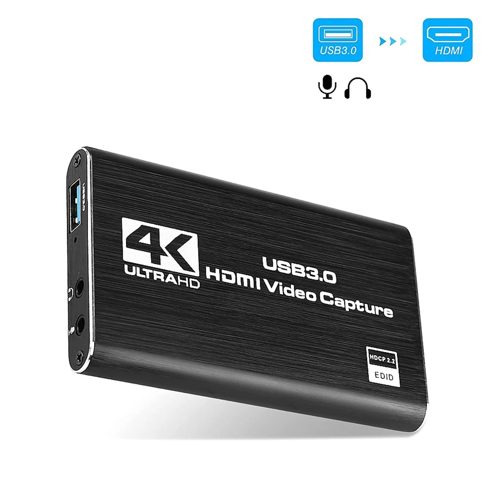 Nuovo! Scheda di Acquisizione Video 2X 4K, Registrazione Schermo USB3.0 1080P 60FPS, Dispositivo di Cattura Giochi