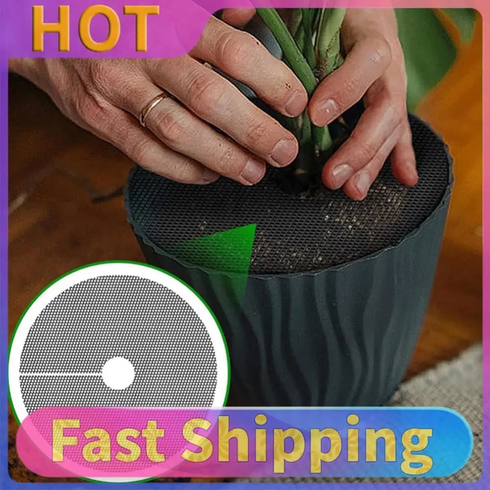 Set of 6 Cut-out Grills for Vase, Vase Cover, Ground Protection for Indoor and Exterior Plants