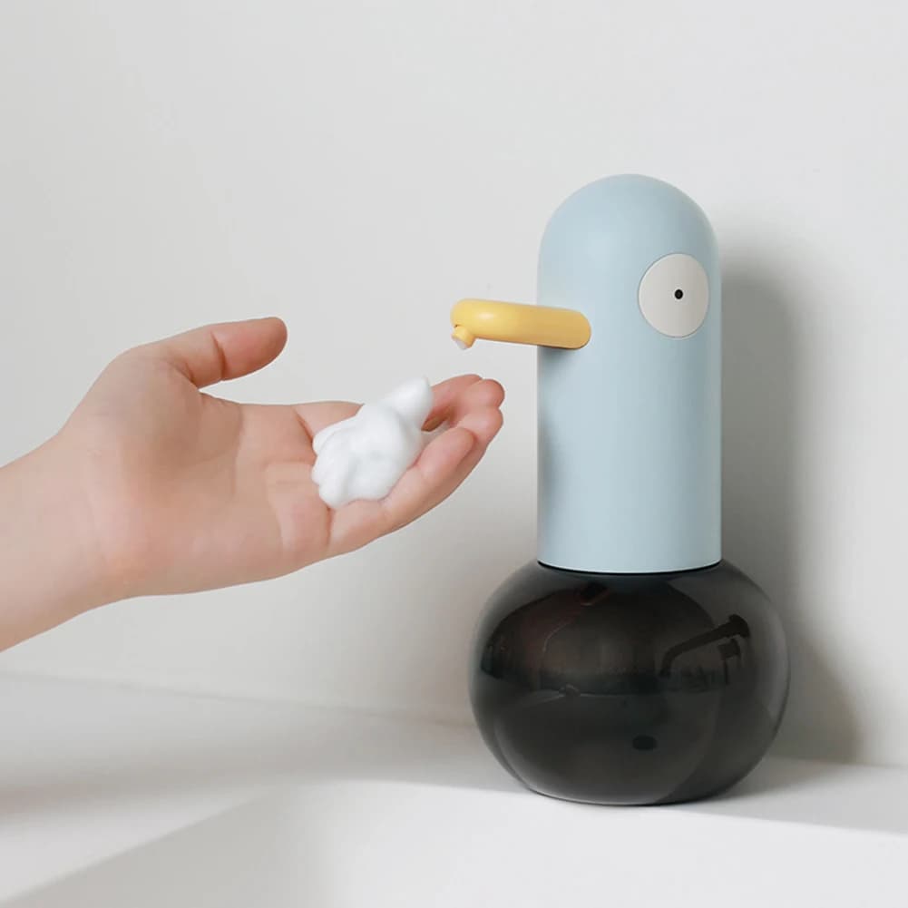 Dispenser di sapone a cartone animato Dispenser di sapone senza contatto Tecnologia di rilevamento a infrarossi Dispenser di sapone riutilizzabile per la casa