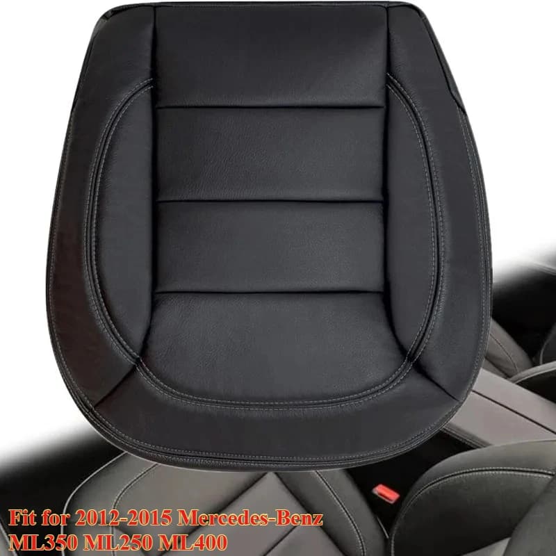 Car Front Driver Side PU Leather Seat Cushion Bottom Seat Cover Fit for 2012-2015 Mercedes-Benz ML350 ML250 ML400