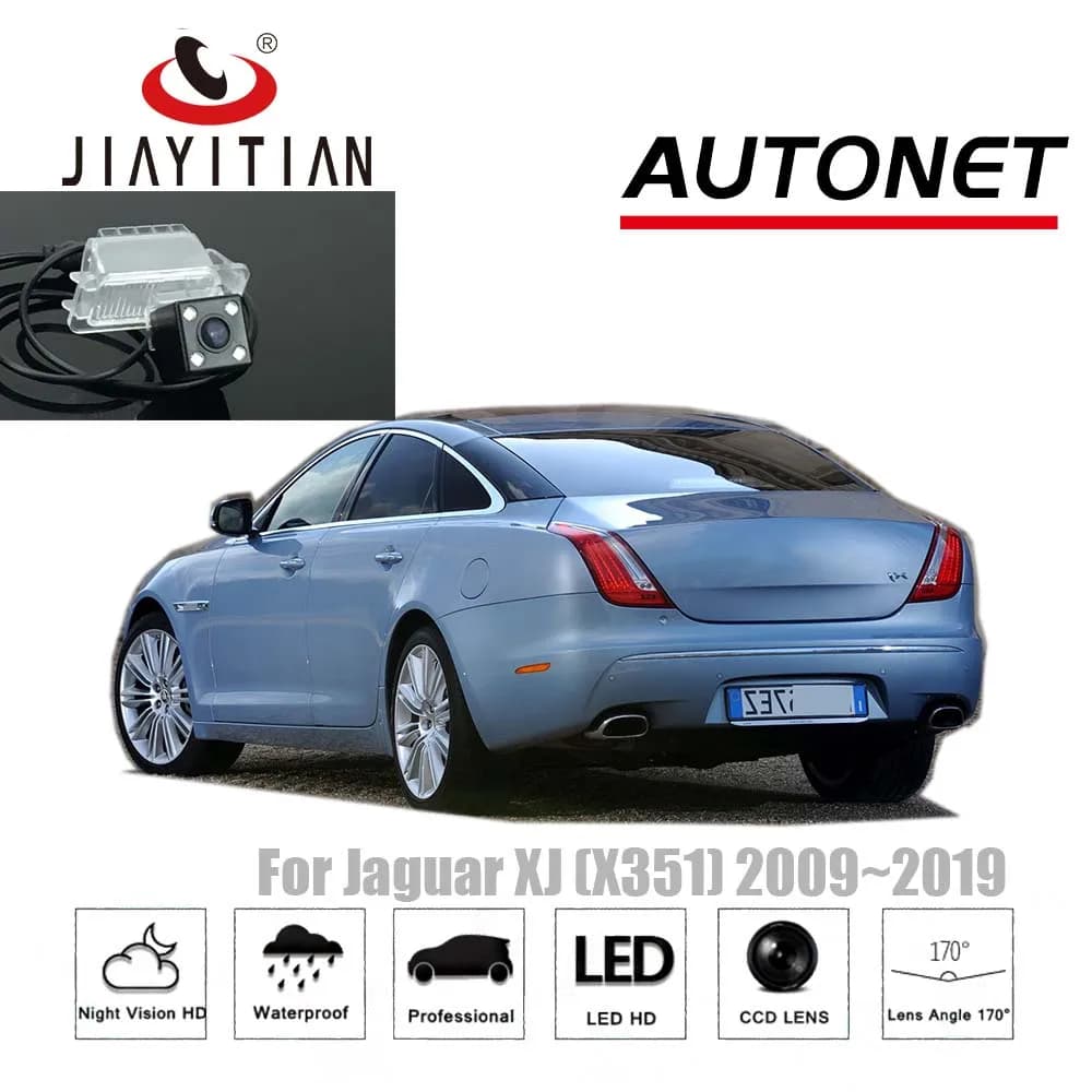 JIAYITIAN Macchina Fotografica di Retrovisione Per Jaguar XJ X351 2009 ~ 2017 4 LED CCD HD/Visione Notturna/Reverse Camera/Backup Telecamera di Parcheggio