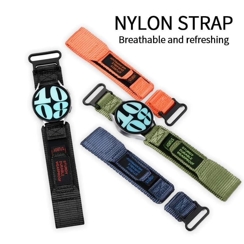 Cinturino per orologio in nylon da 20 mm per Garmin Vivoactive 5, Vivoactive 3, cinturino sportivo di ricambio in velcro per Forerunner 245 645 165 55