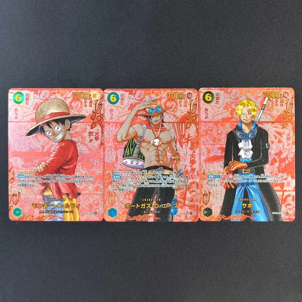 FAI DA TE OPCG ONE PIECE CARD OP13 RED MANGA Ace Sabo LUFFY COMIC SUPER PARALLELO GIAPPONESE 2025 Collezione Anime Carte