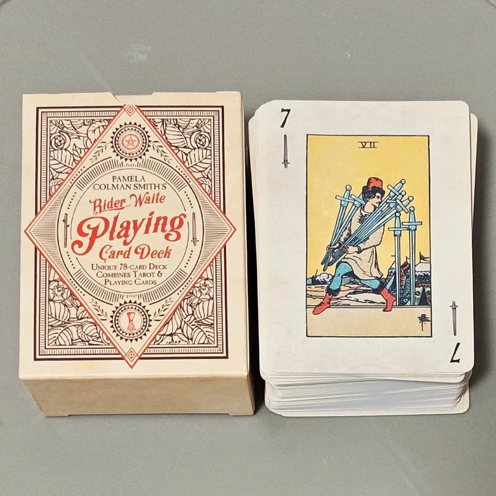 RWS Playing Card Deck: 78-Card Poker Deck Illustrated with RWS Images, Combines Tarot and Playing Cards, Double-embossed