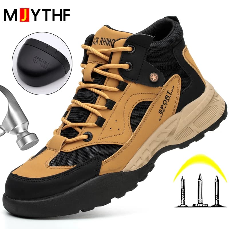 Grandi dimensioni 49 Scarpe antinfortunistiche da uomo Anti-smash Anti puntura Scarpe da lavoro Scarpe da trekking da uomo per esterni Scarpe da ginnastica indistruttibili stivali da uomo