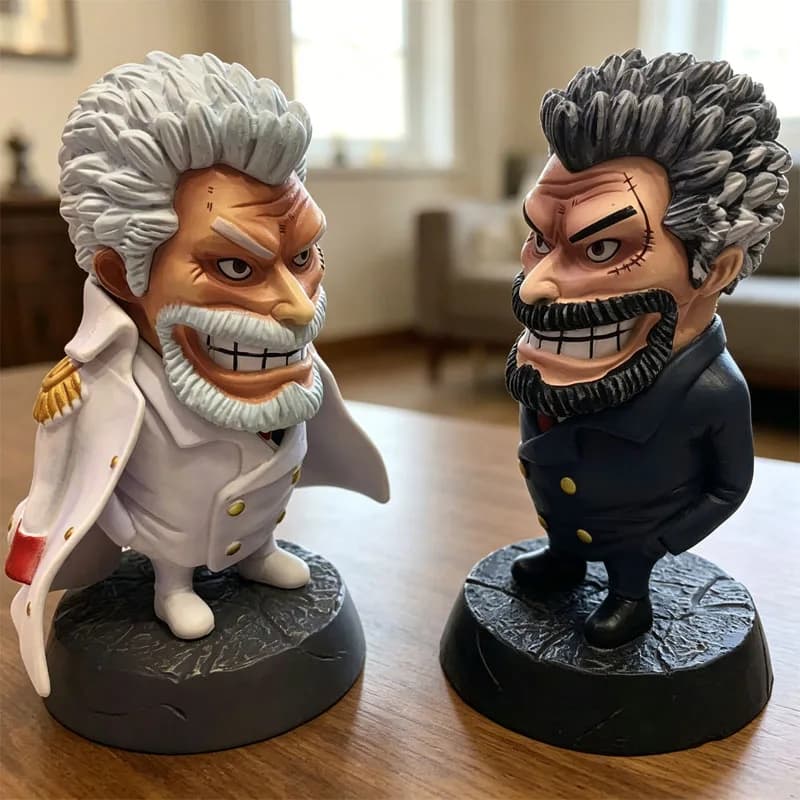 Set di Action Figure One Piece Monkey D. Garp Versione Q, Statua in PVC da Collezione, Modellino Anime per Fan, Ornamento da Scrivania, Regalo