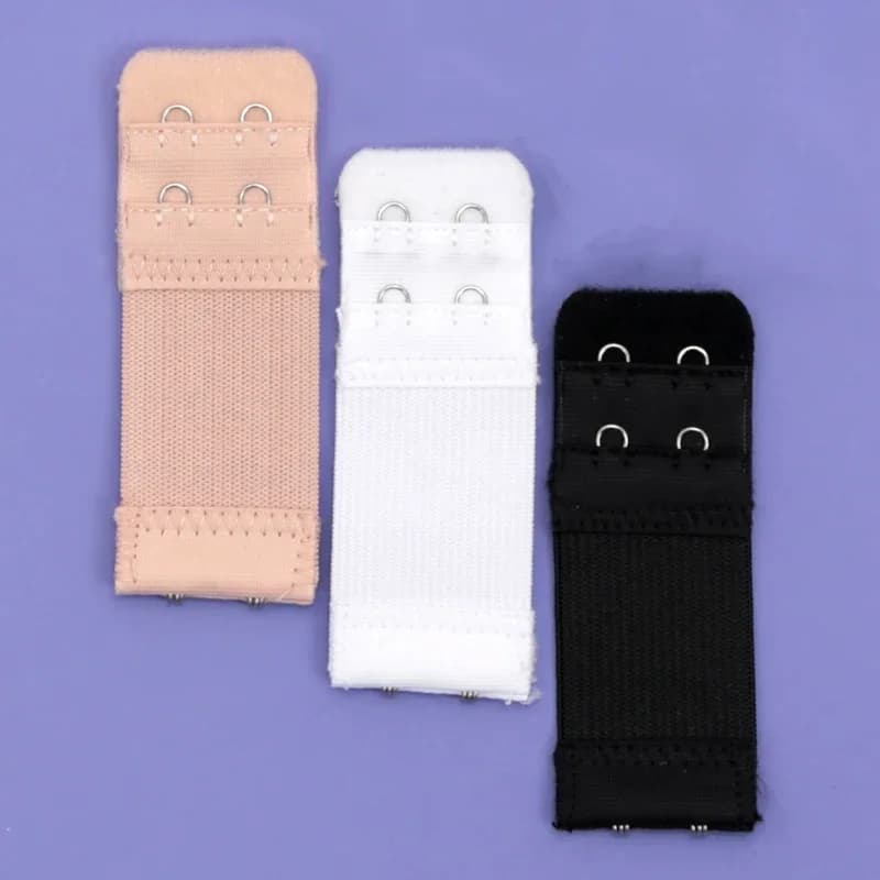 3Pc Donne 2 File 2 Ganci Reggiseno Estensione Della Cinghia Estensori Cintura Regolabile Fibbia Gancio Elastico Clip Espansore Intimo Accessori
