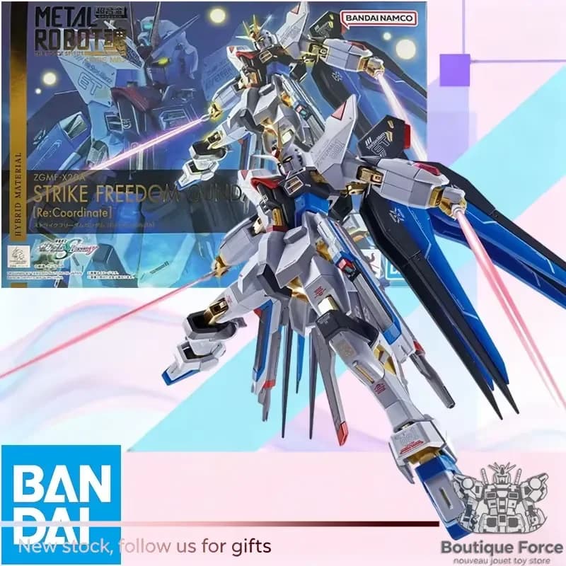BANDAI METAL ROBOT STRIKE FREEDOM GUNDAM Re:Coordinate Action Figure Modello Ufficiale Licenziato Giocattolo da Collezione per Adulti e Bambini