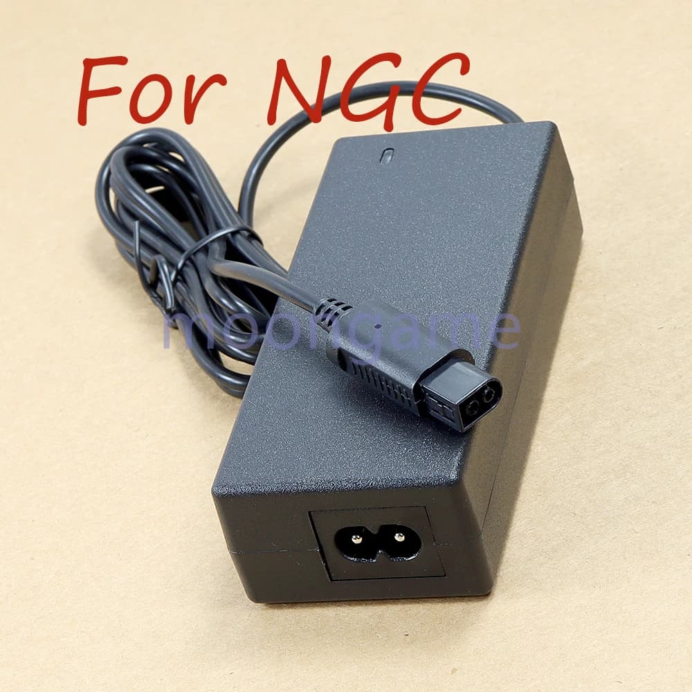 1 pezzo di cavo di alimentazione per NGC, caricatore da parete 100-240V, adattatore CA di ricambio per alimentatore controller Gamecube