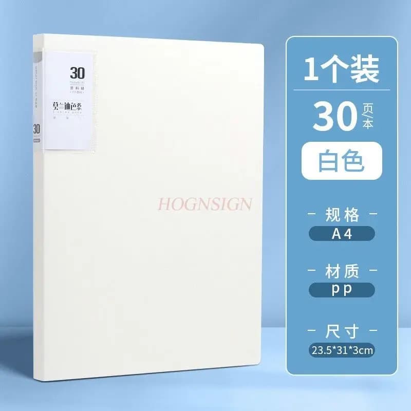 1BOOK Transparent folder, data storage book, office supplies folder, maternity and pregnancy examination storage book